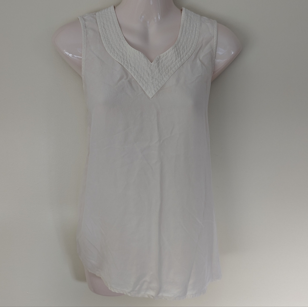 Vintage silk sleeveless blouse medium